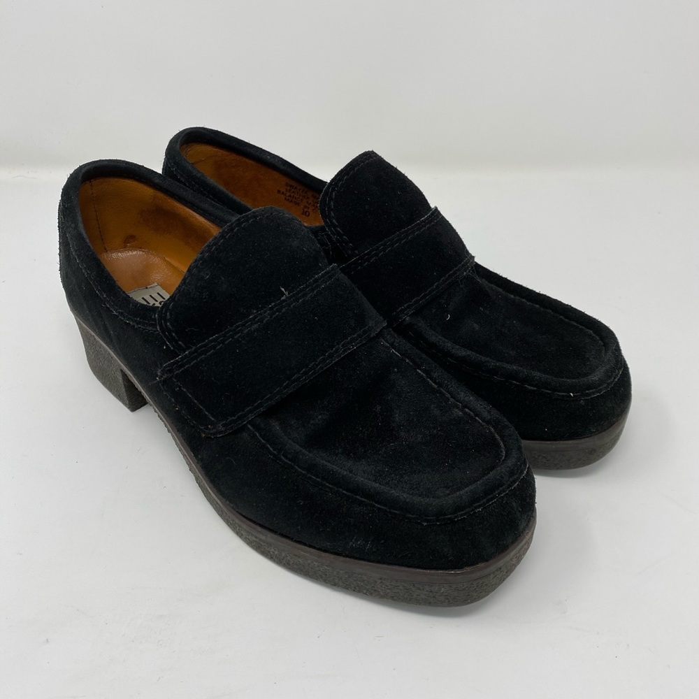 Vintage 90's Esprit Swayze Chunky Suede Loafer 10